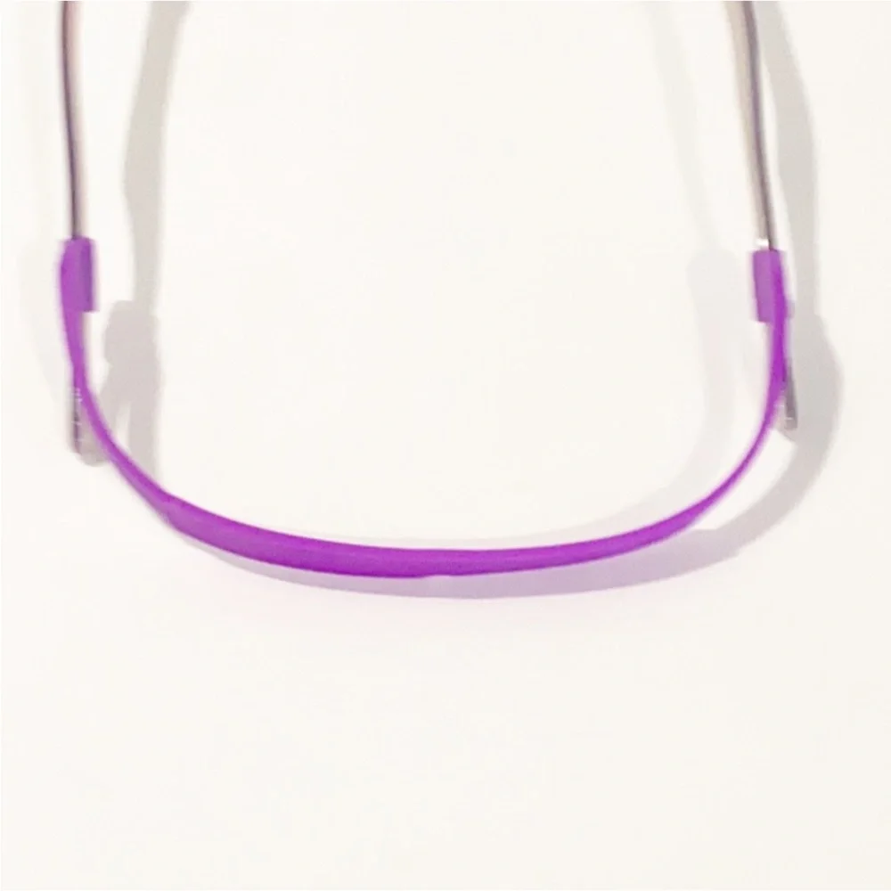 Set New little girls kids purple silicon eyeglasses sunglasses strap & ear stop